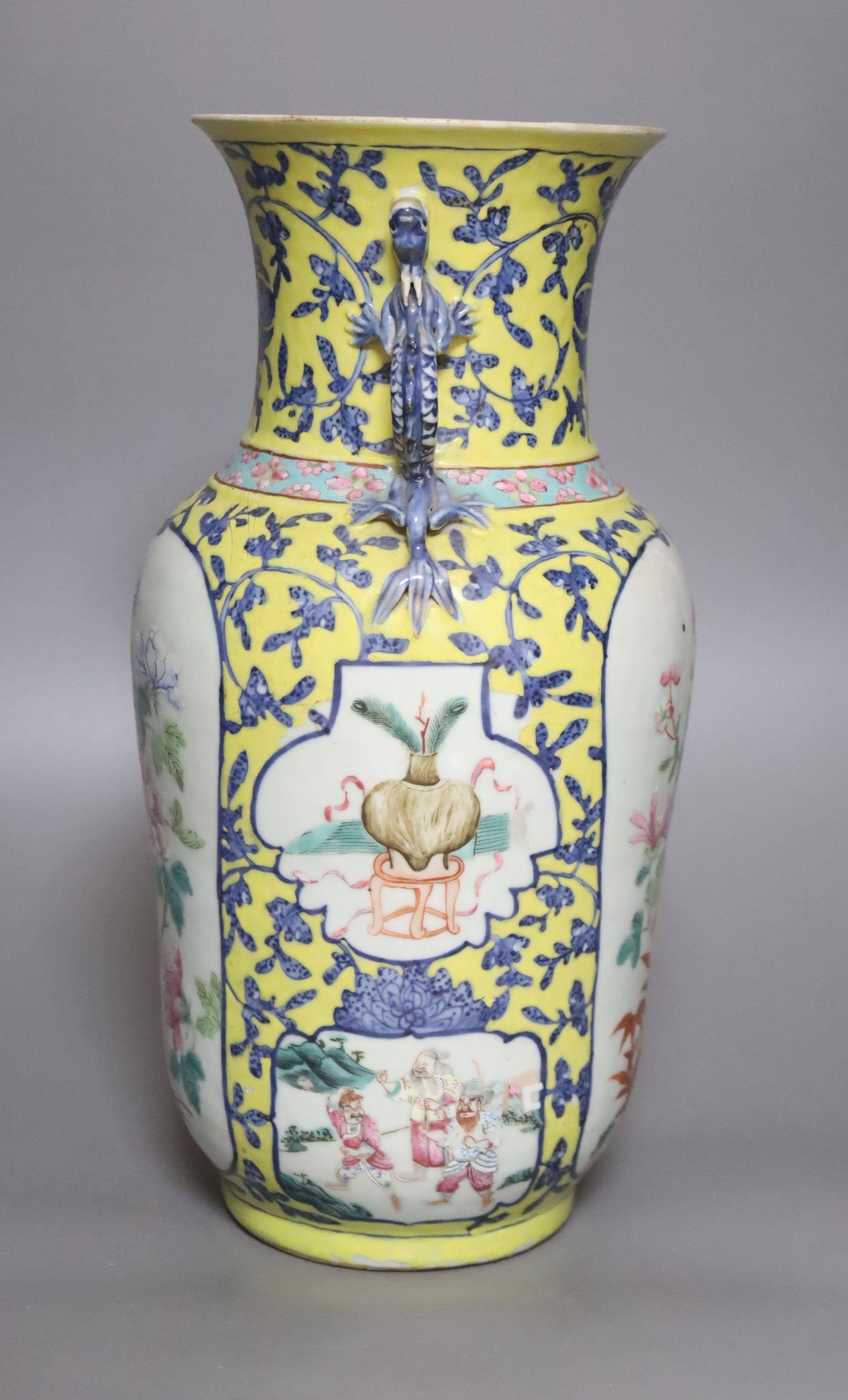 A 19th century Chinese vase, height 36cm